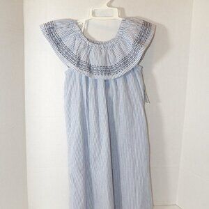 Old Navy Blue Striped Dress Girls Size 4T New with Tags